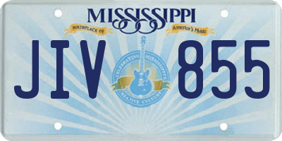 MS license plate JIV855