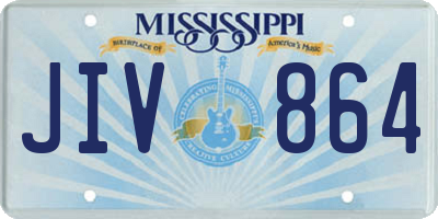 MS license plate JIV864