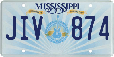 MS license plate JIV874