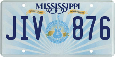 MS license plate JIV876