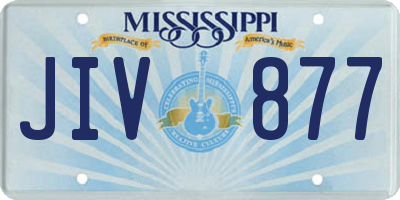 MS license plate JIV877