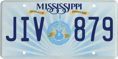 MS license plate JIV879