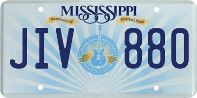 MS license plate JIV880