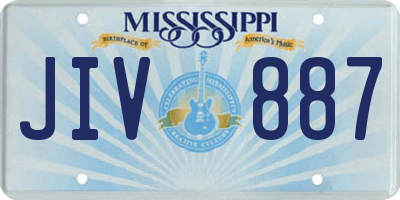 MS license plate JIV887