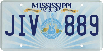MS license plate JIV889