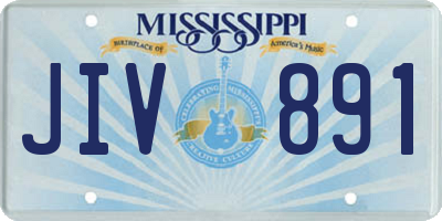 MS license plate JIV891