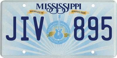 MS license plate JIV895