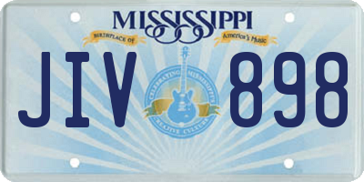 MS license plate JIV898