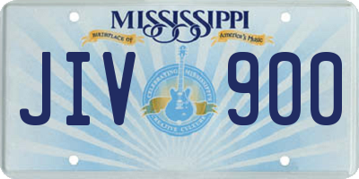 MS license plate JIV900