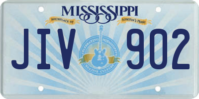 MS license plate JIV902