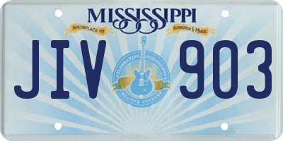 MS license plate JIV903