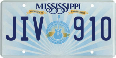 MS license plate JIV910