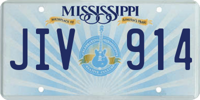 MS license plate JIV914