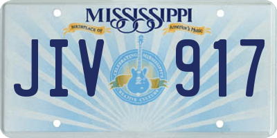 MS license plate JIV917