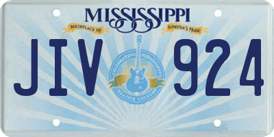 MS license plate JIV924