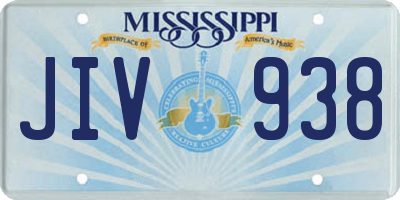 MS license plate JIV938