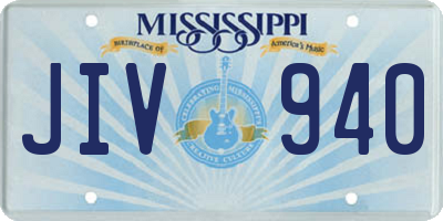 MS license plate JIV940