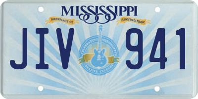 MS license plate JIV941