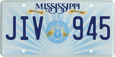 MS license plate JIV945