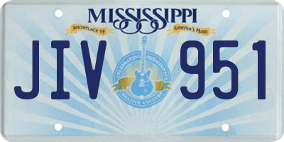 MS license plate JIV951
