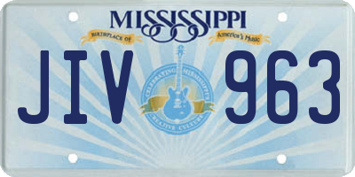 MS license plate JIV963