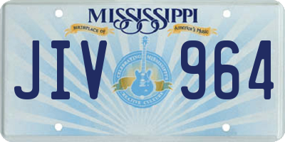 MS license plate JIV964