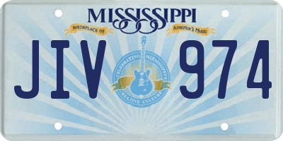 MS license plate JIV974