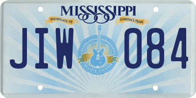 MS license plate JIW084