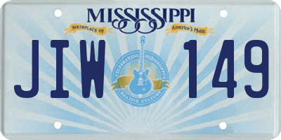 MS license plate JIW149