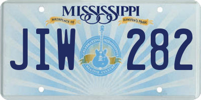 MS license plate JIW282