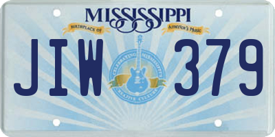 MS license plate JIW379