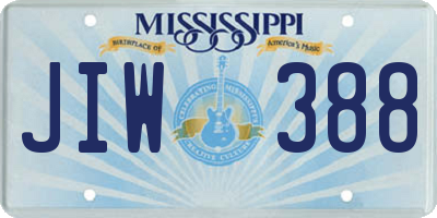 MS license plate JIW388
