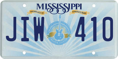 MS license plate JIW410