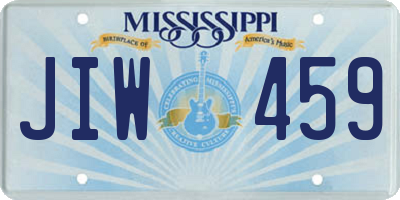 MS license plate JIW459