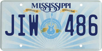 MS license plate JIW486