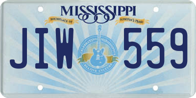 MS license plate JIW559