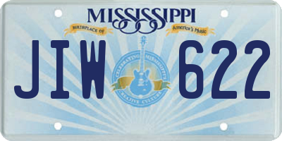 MS license plate JIW622