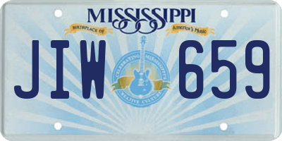 MS license plate JIW659