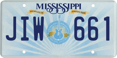 MS license plate JIW661