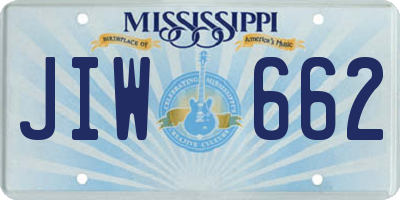 MS license plate JIW662