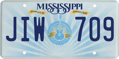 MS license plate JIW709