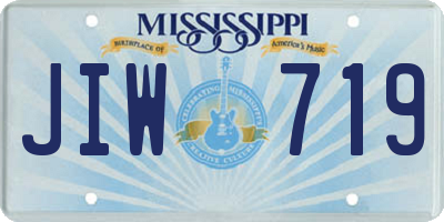 MS license plate JIW719