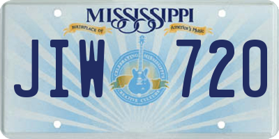 MS license plate JIW720