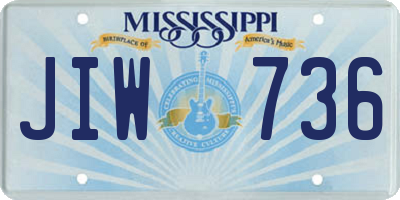 MS license plate JIW736