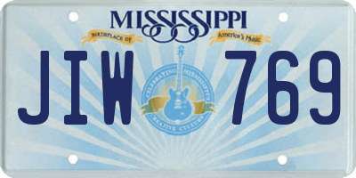 MS license plate JIW769