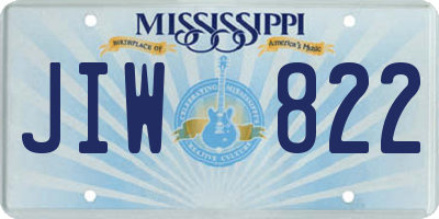 MS license plate JIW822
