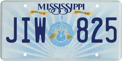 MS license plate JIW825