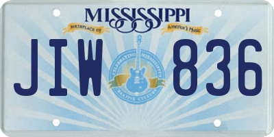 MS license plate JIW836