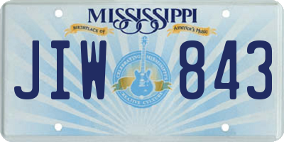 MS license plate JIW843