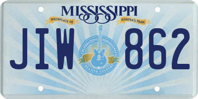 MS license plate JIW862